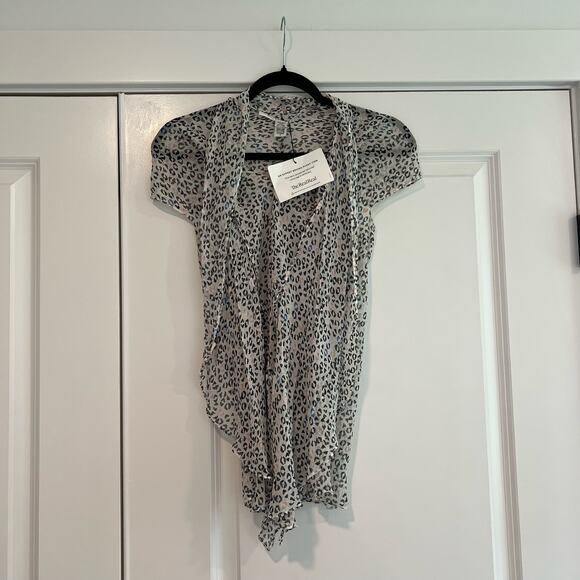 Diane Von Furstenberg 100% Silk Tank Top Blouse‎ Cheetah Print Size 4 - Picture 1 of 8